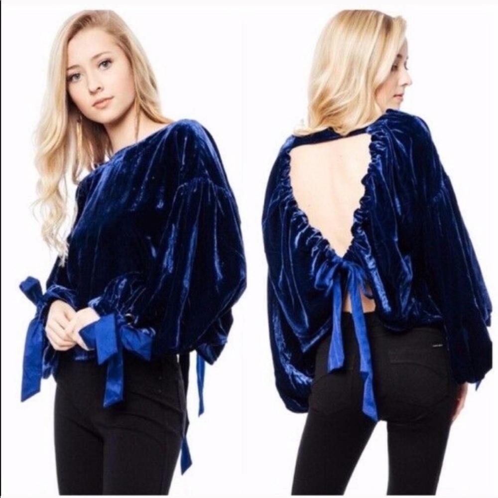 Free People Gimme Some Lovin Velvet Top
